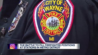 Metro Detroit communities are suffering a firefighter shortage