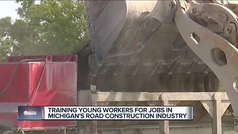 Training young workers for jobs in Michigan's road construction industry