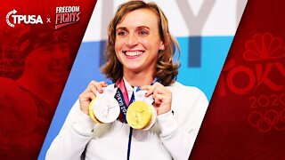 Katie Ledecky Reflects On Her Gold Medal Wins & Representing America