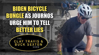 Biden Bicycle Bungle as Journos Urge Him to Tell Better Lies