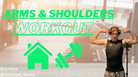 ARMS & SHOULDERS WORKOUT w/ 16yr Old Michael L