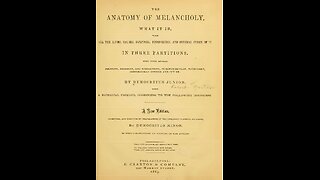 ANATOMY OF MELANCHOLY, Part 1 of 4, Introduction. A Puke (TM) Audiobook