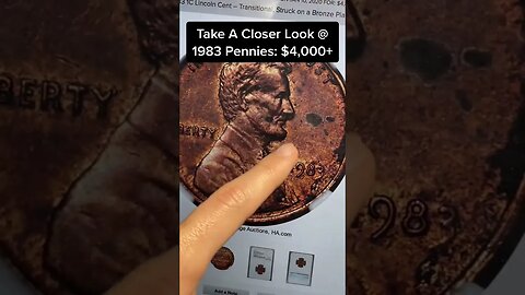 ONE YEAR LATE: $4,800 VALUABLE 1983 BRONZE PLANCHET PENNY