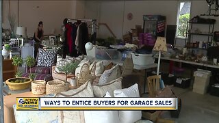 Ways to entice buyers for garage sales