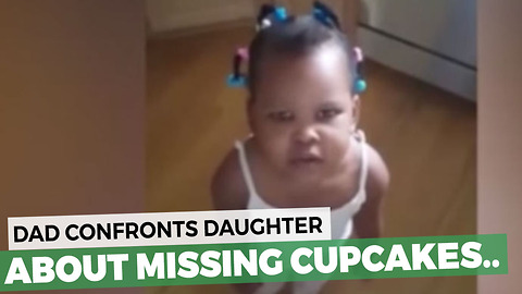 Dad Confronts His Daughter About Missing Cupcakes