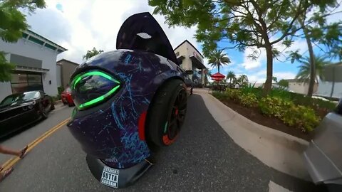 Joker Hellcat - Promenade at Sunset Walk - Kissimmee, Florida #hellcat #dodge #insta360