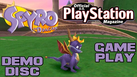 Spyro the Dragon - Official U.S. PlayStation Magazine Demo Disc - PlayStation Gameplay 😎Benjamillion