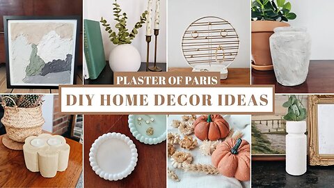 DIY PLASTER OF PARIS HOME DECOR IDEAS - 10 easy projects you can make at home