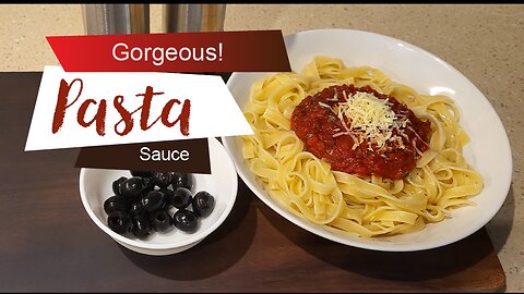 🍂 Delicious Pasta Sauce with Black Olives! 🍂