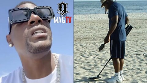 "That's Illegal" Boosie Shocked After Seeing Man Using Metal Detector Lookin For Lost Jewelry! 🤣