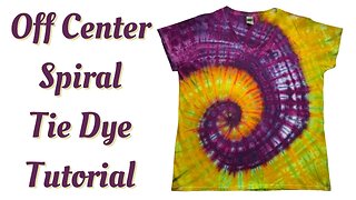 Tie-Dye Designs: Off Center Spiral Muck Ice Dye
