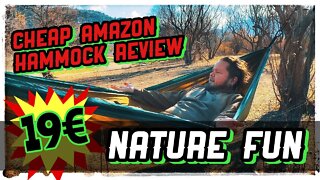 Cheap NATURE FUN Hammock from AMAZON Review Compared to TICKET TO THE MOON Hammock