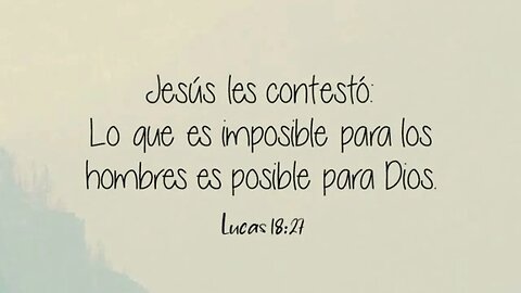 Para los hombres es imposible, más para Dios todo es posible #devocional #devocionaldiario