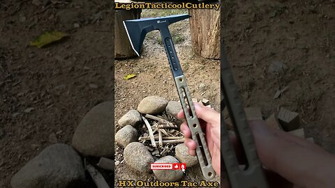 Sick! Insane! HX Outdoors Tac Axe! Holding the line! #22aday #22adaynomore #knife