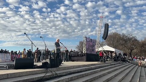 2.19.2023 Ron Paul speaking at the Rage Against the War Machine protest at the Lincoln Monument.