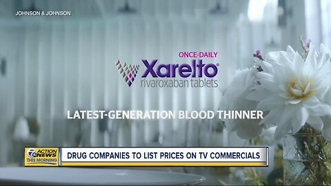 Drug companies to list prices on TV commercials
