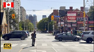 MOST DANGEROUS Area in Toronto - Sherbourne and Dundas Streets | Driving 4K