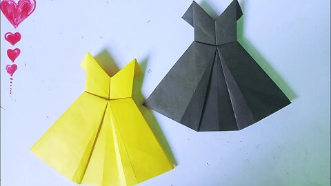 Origami dress - How to make origami dresses - Origami wedding dress
