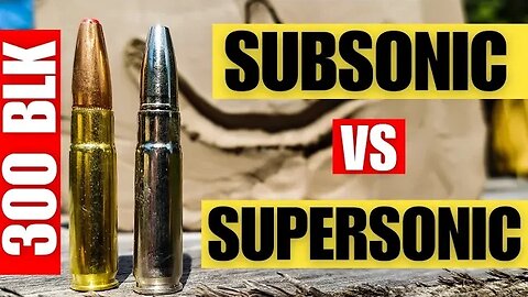 Subsonic vs Supersonic 300 Blackout - Clay Blocks and Chronograph