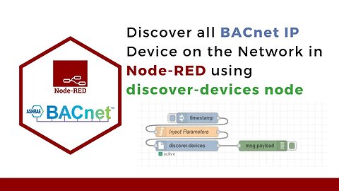 How to Discover BACnet IP Device Across Network in Node-RED using discover-devices node | IIoT |