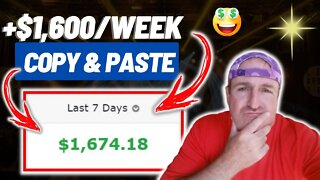 COPY PASTE Way To Earn +$1,600/WEEK With Affiliate Marketing (Make Money Online 2022) #shorts
