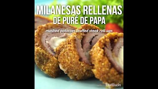 Milanesas Stuffed with Mashed Potatoes