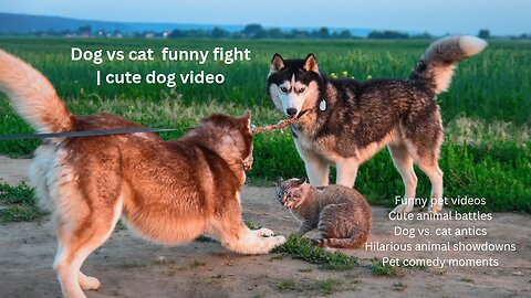 Hilarious Showdown Between Furry Friends! | Dog vs cat 🐈 funny fight | cute dog 🐕 video