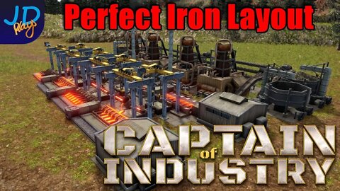 Perfectly Efficient Iron Smelter 🚜 Captain of Industry 👷 Walkthrough, Tutorial, Guide, Tips