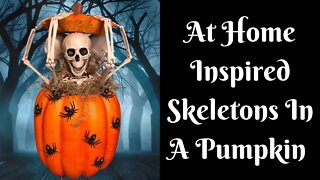 At Home Inspired Skeletons In A Pumpkin | Halloween DIY | Pumpkin DIY | Easy Halloween DIY