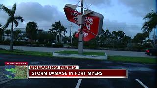 Storm damage in Fort Myers