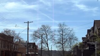 Chemtrails in the sky April 10th 2023