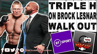 Triple H on Brock Lesnar Walk Out | Clip from Pro Wrestling Podcast Podcast | #tripleh #wwe