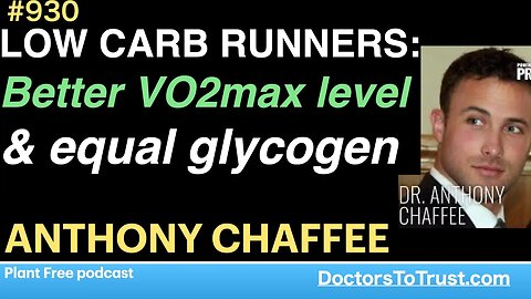 ANTHONY CHAFFEE j | LOW CARB RUNNERS: Better VO2max level & equal glycogen