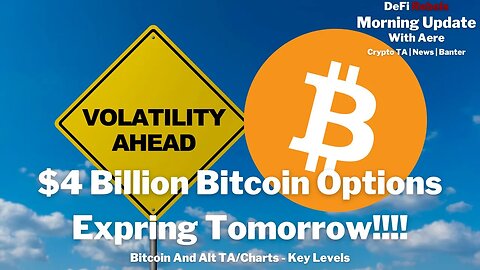 4 Billion Dollar In Bitcoin Options Expire Friday | Expect Volatility | Bitcoin Price Update | News