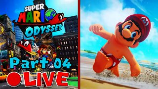 [🔴LIVE] Super Mario Odyssey | 100% Walkthrough [Part 4] - Exploring The Seaside Kingdom