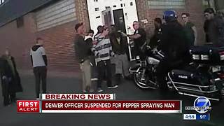 Denver officer suspended after using pepper spray on young man
