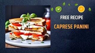Free Caprese Panini Recipe 🥪🍅 Free Ebooks +Healing Frequency🎵