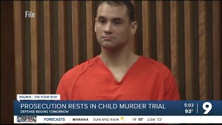 Prosecution rests in child murder trial