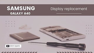 Samsung Galaxy A40 | Screen, lcd repair | Display replacement | Repair video