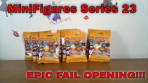 Lego Minifigures Series 23 EPIC OPENING FAILURE!!!