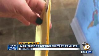 Mail thief targeting Oceanside military families