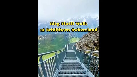 Birg Thrill Walk at Schilthorn Switzerland #shorts #schilthorn #switzerland #birg