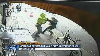 Funds being raised for man pushed into oncoming truck