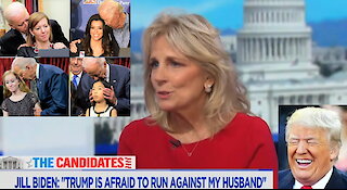 Jill Biden: Trump 'is afraid to run against my husband Joe Biden'