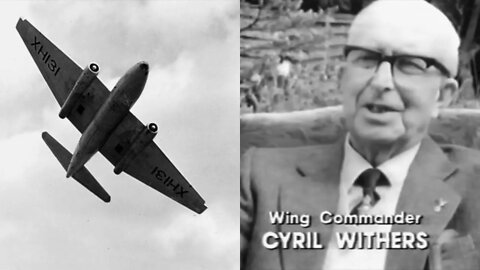 Canberra PR9 Wing Commander Cyril Withers talks about witnessing a UFO at 55.000 ft., 1952