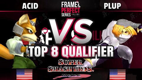 FPS5 Online - aCID (Fox) vs. Panda | Plup (Sheik) - Melee Top 8 Qualifier