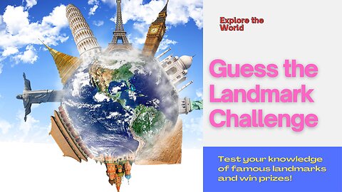 🌍 Explore the World: Guess the Landmark Challenge! 🏰✈️