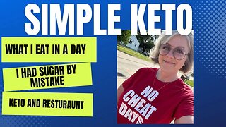 What I Eat In A Day Vlog / Keto Dinner Out / I had sugar by mistake! Lol