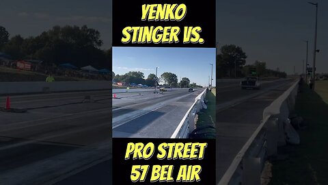 Yenko Stinger vs. Pro Street 57 Chevy Bel Air - Central Illinois Dragway #shorts
