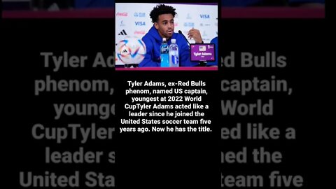Tyler Adams, ex-Red Bulls phenom, named US captain, youngest at 2022 World Cup #worldcup #shorts